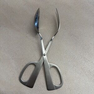 Stainless Steel 18/8 Silver Kitchenware Serving Salad Tongs